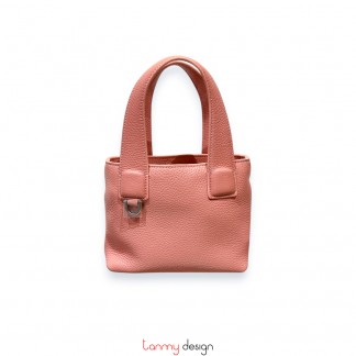 Túi Tote mini cam san hô 19x15x4 cm